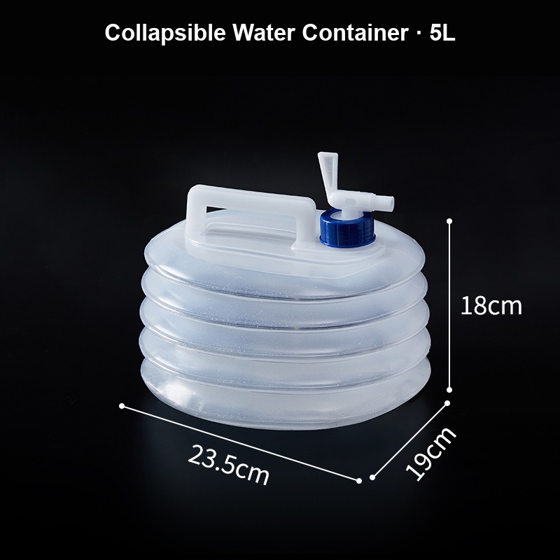 Collapsible Bucket 10L Folding Water Container Portable Wash Basin for Camping Fishing Car Washing