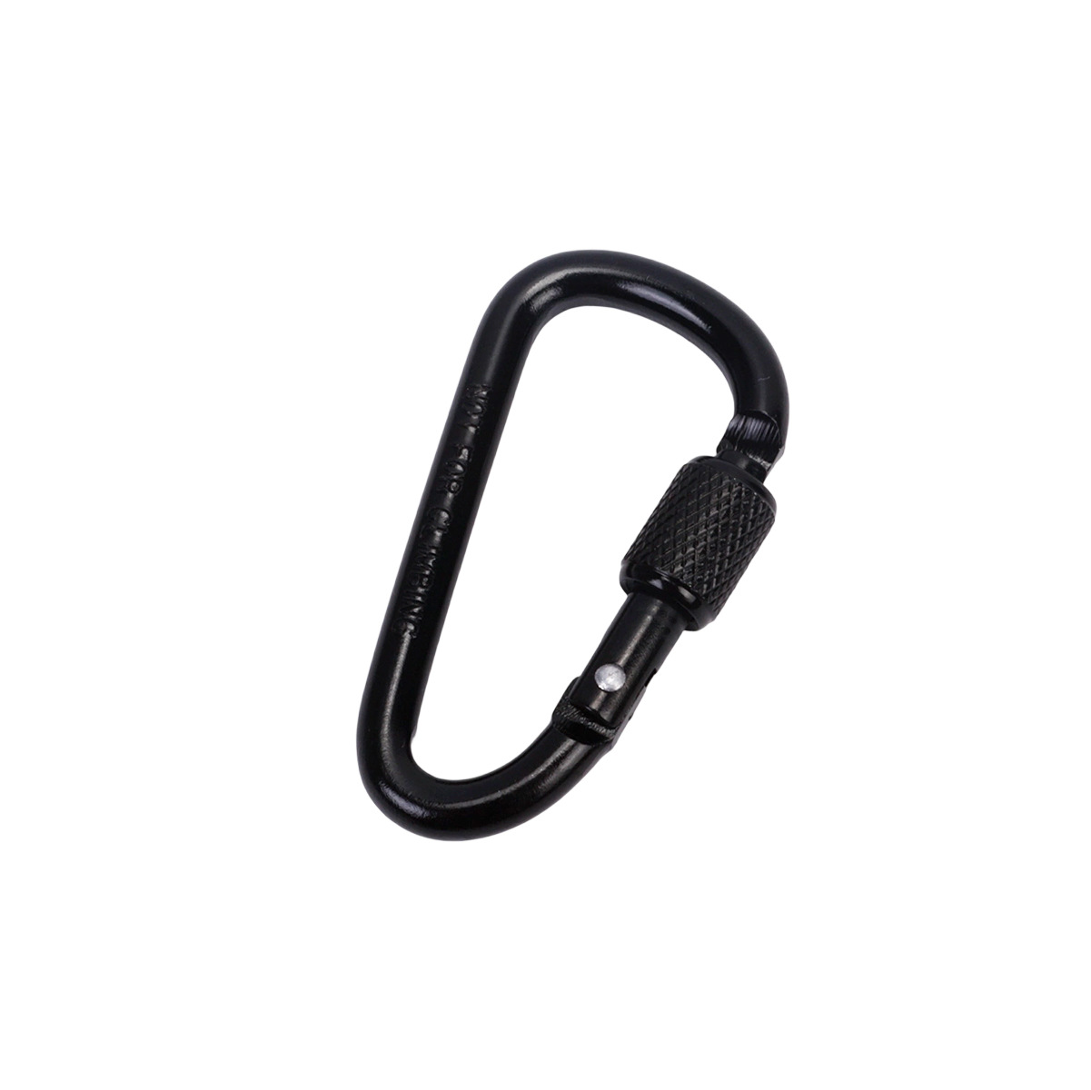 Aluminum Carabiner Clips 6 Pack D-Ring Locking Keychain Clip Set for Camping Hiking Backpack No Knife