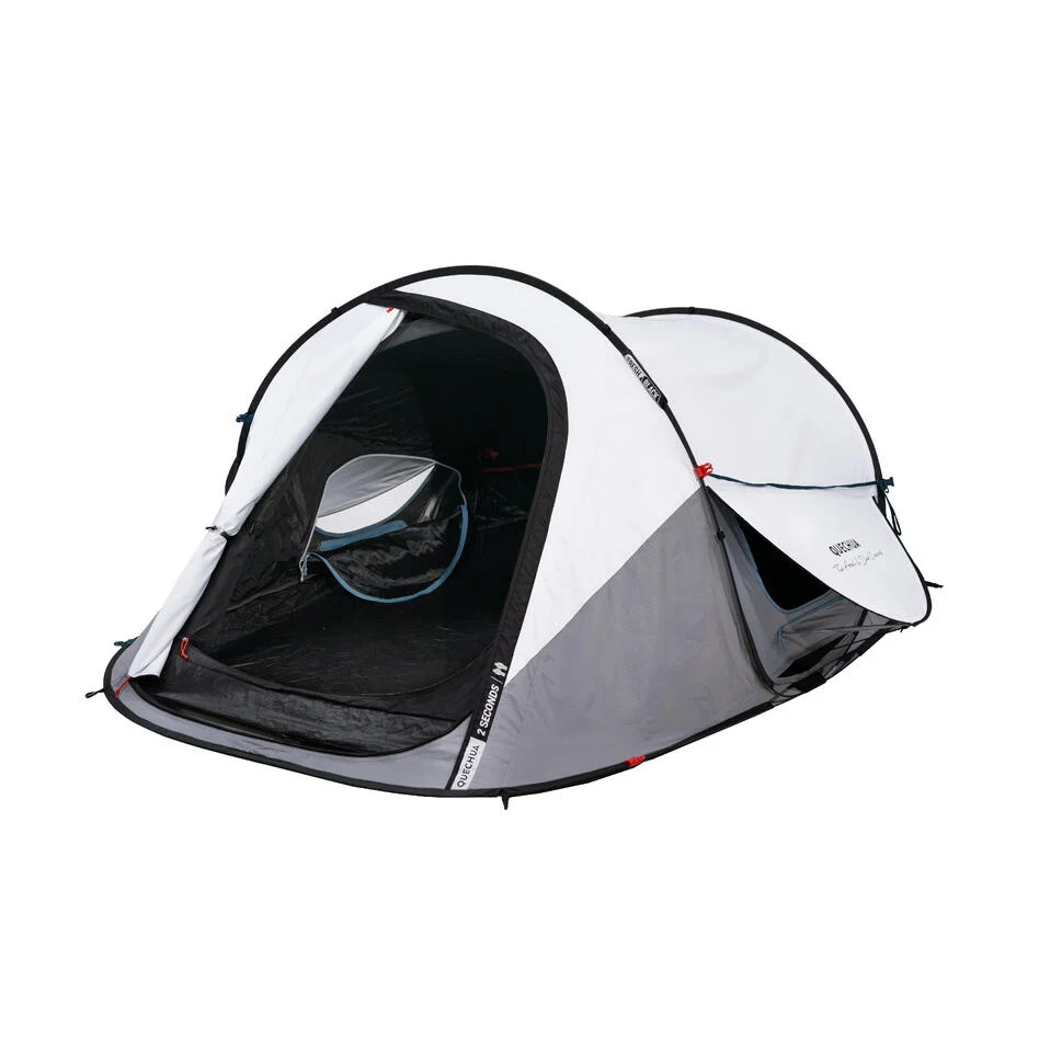 Quechua 露营装备|Quechua 2 Second Fresh & Black Waterproof Pop Up Camping Tent 2 Person
